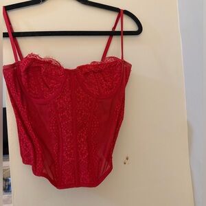 Urban Outfitters Corset Red Size Large